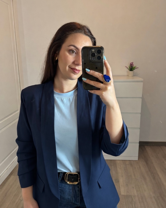 Blazer manga fruncida