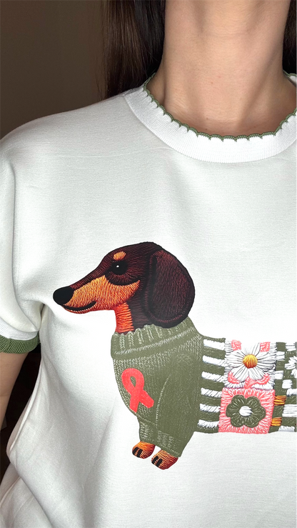 Camiseta perro salchicha