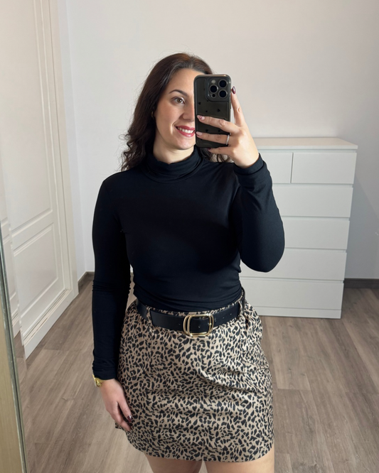 Falda leopardo