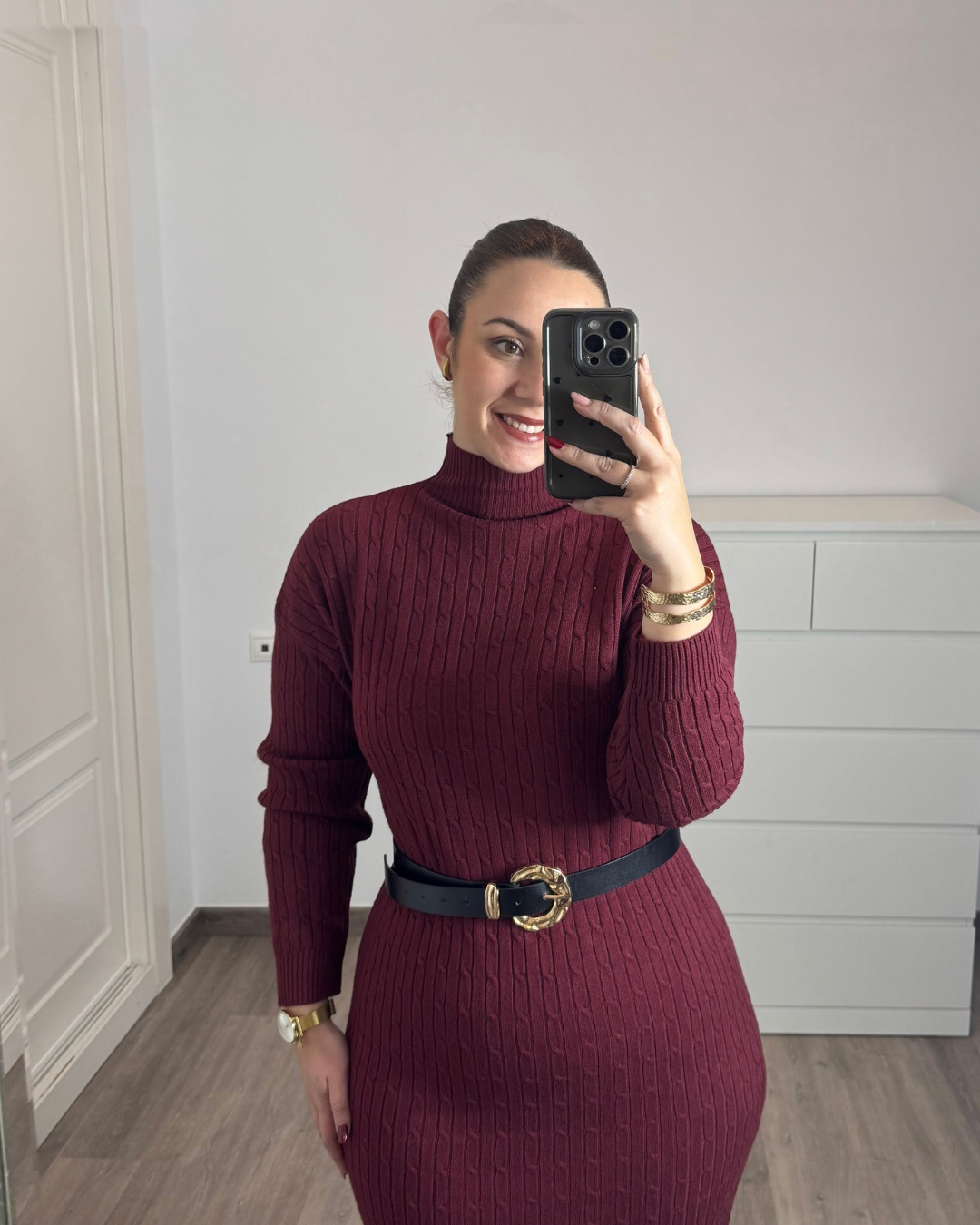 Vestido Lorena Burdeos