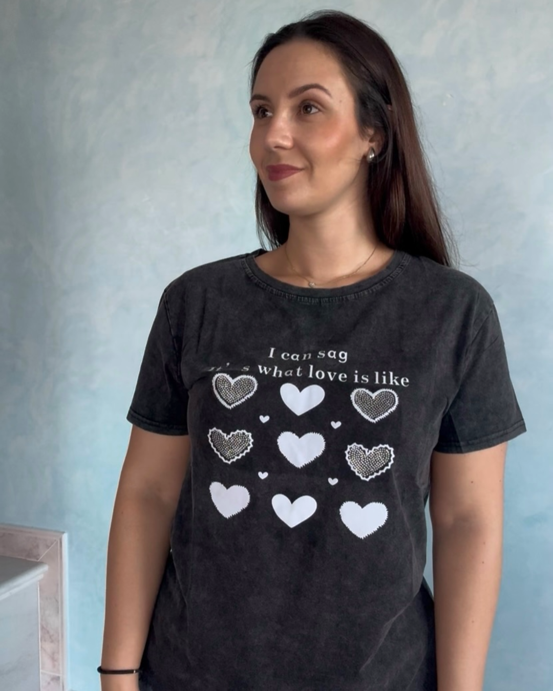 Camiseta corazones brilli
